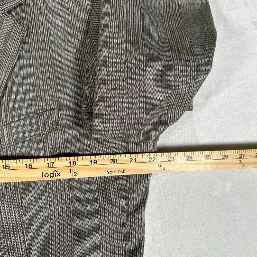 Hugo Boss Aamon Blazer Men Size 44R Two-Button Jacket Cotton Blend Made Slovenia - Picture 5 of 16
